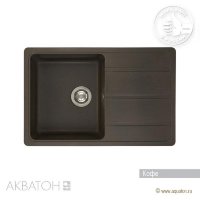 Мойка кухонная АКВАТОН Аманда, кофе