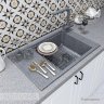 Мойка кухонная АКВАТОН Делия 78, серый шелк