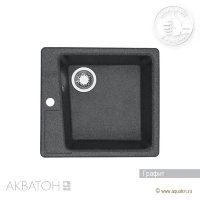 Мойка кухонная АКВАТОН Парма, графит