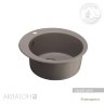Мойка кухонная АКВАТОН Иверия, серый шелк